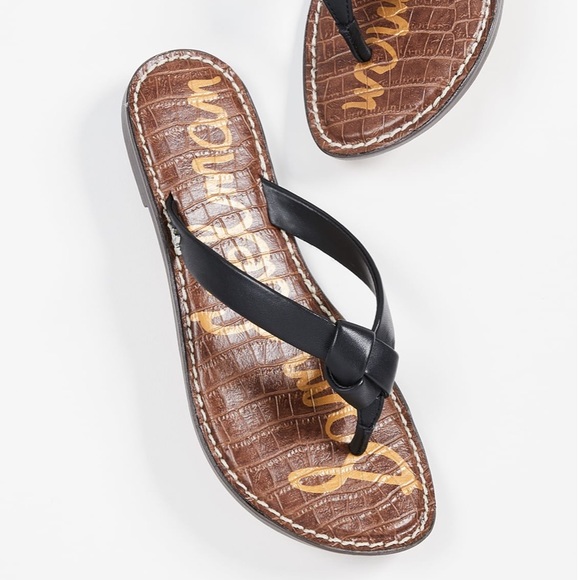 Sam Edelman Shoes - Sam Edelman Giles Black Leather Sandal 8.5